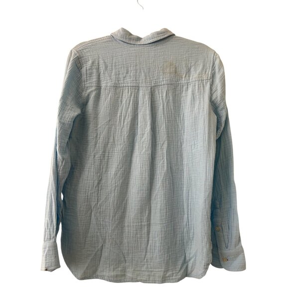 J. Crew Women’s light Blue Gauze Button-up Shirt - Picture 3 of 11